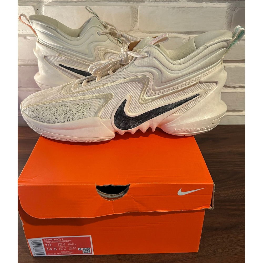 NIB Nike Cosmic Unity 2 Mens Basketball Shoe Coconut Milk‎ Atmosphere Size 13
